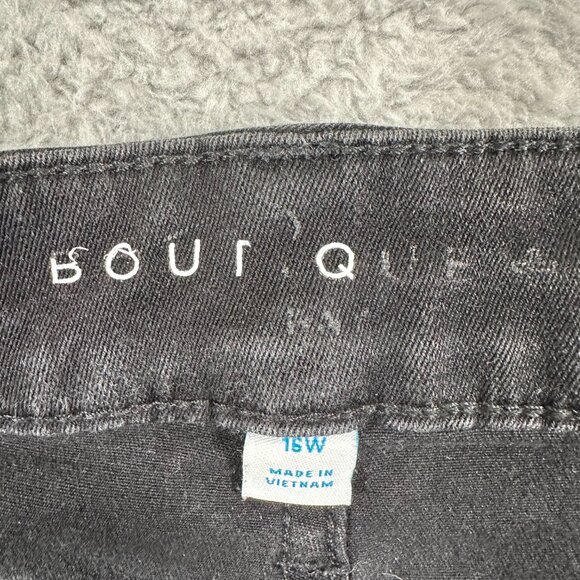 Boutique Jeans Womens Denim Stretch Black Plus Size Jean Size 16W - Picture 6 of 11